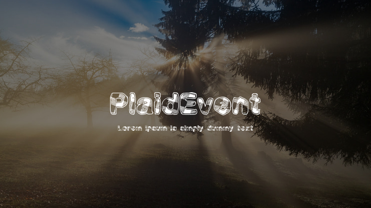PlaidEvent Font