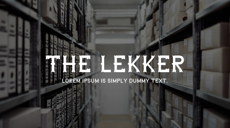 The Lekker Font Family