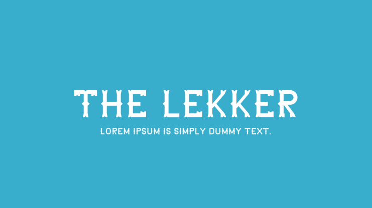 The Lekker Font Family