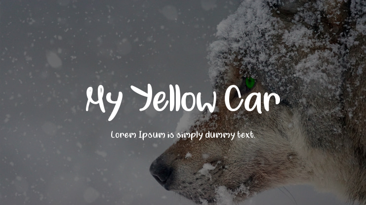 My Yellow Car Font