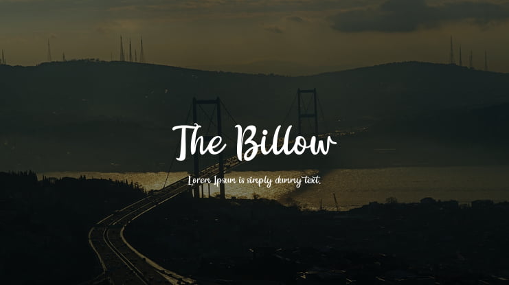 The Billow Font