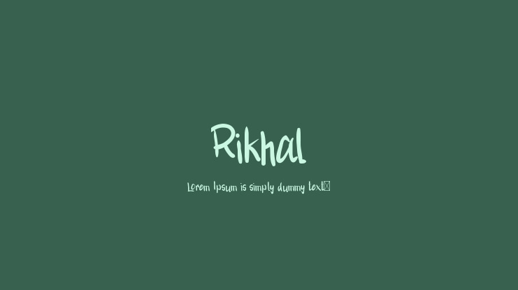 Rikhal Font