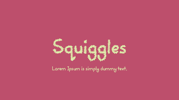 Squiggles Font