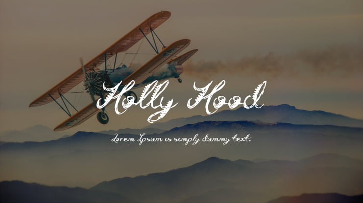 Holly Hood Font