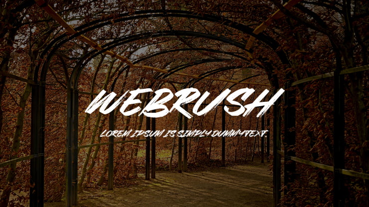 Webrush Font