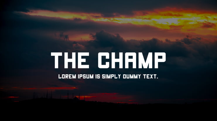 THE CHAMP Font Family