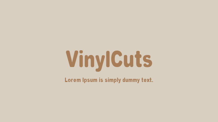 VinylCuts Font