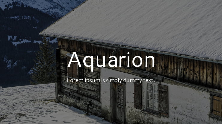 Aquarion Font