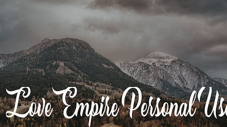 Love Empire Personal Use Font