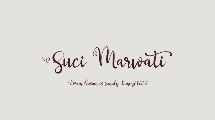 Suci Marwati Font