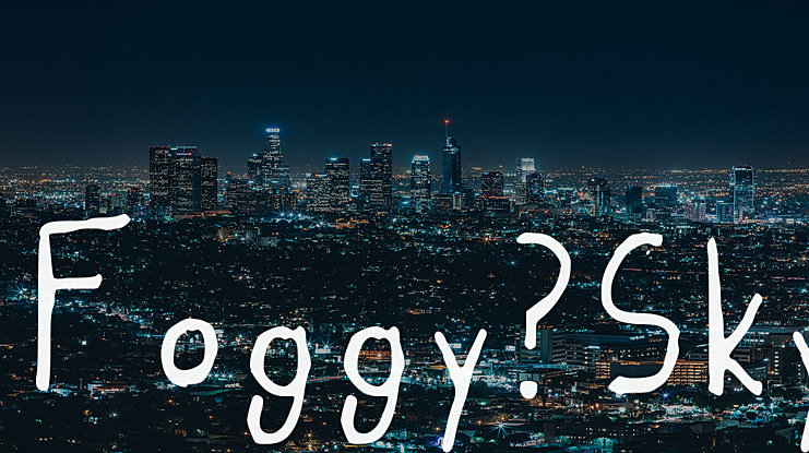 Foggy_Sky Font