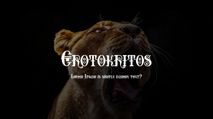 Erotokritos Font
