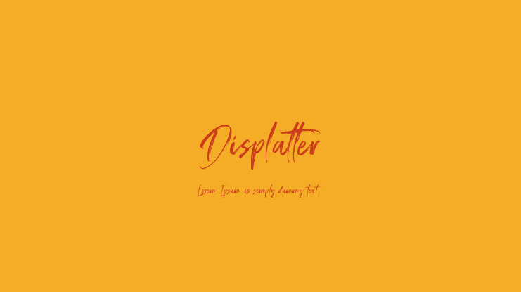Displatter Font