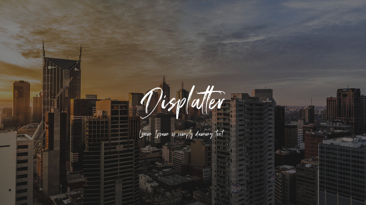 Displatter Font