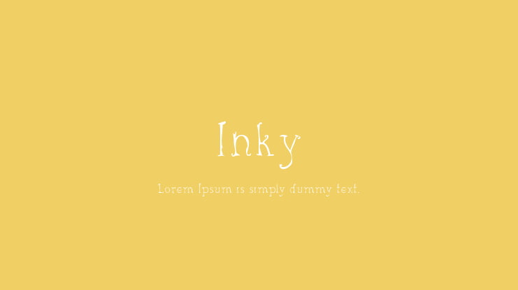 Inky Font