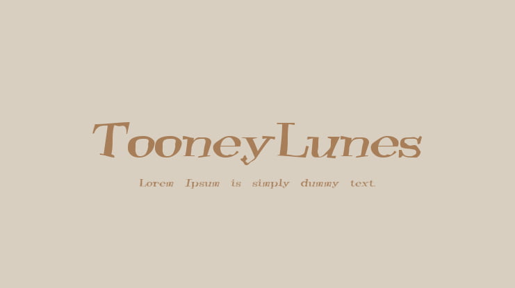 TooneyLunes Font