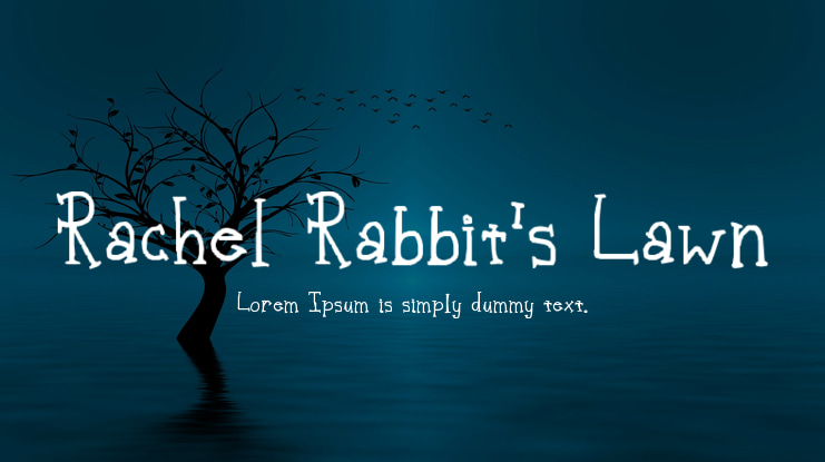 Rachel Rabbit's Lawn Font