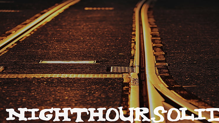 nighthour solid Font Family