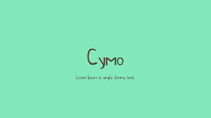 Cymo Font