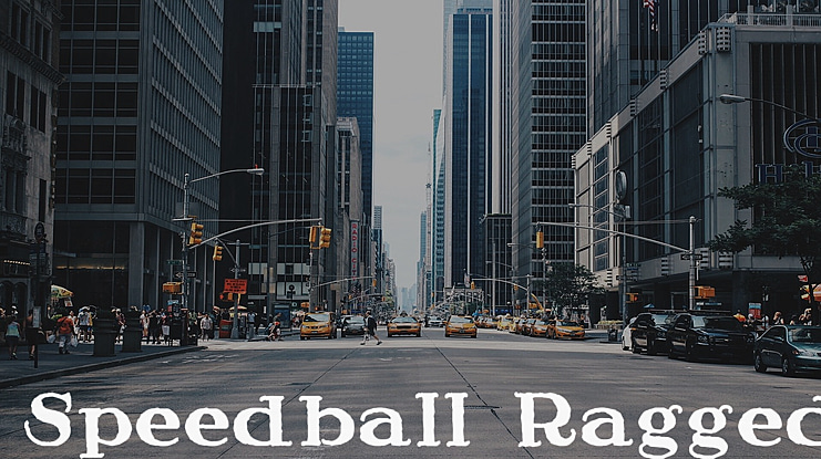 Speedball Ragged Font