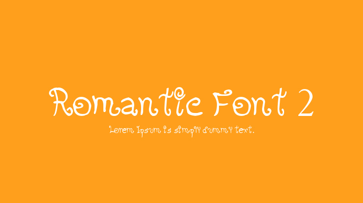 Romantic Font 2