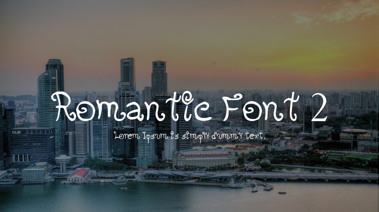 Romantic Font 2