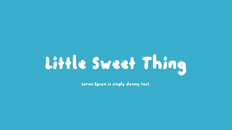 Little Sweet Thing Font
