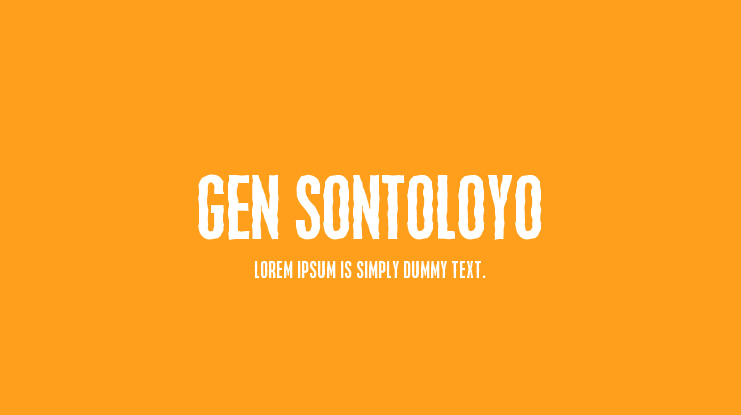 Gen Sontoloyo Font