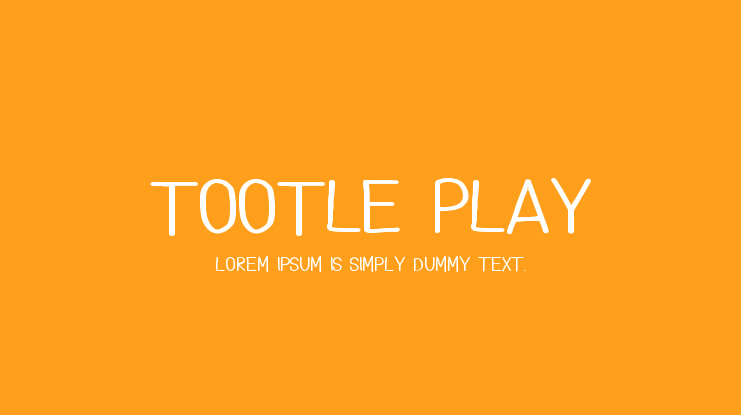 Tootle Play Font