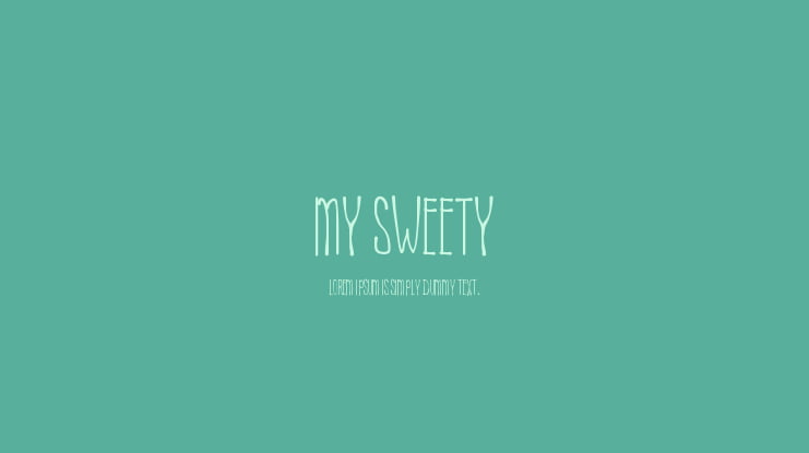 My Sweety Font