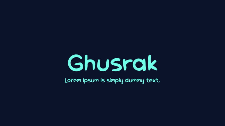 Ghusrak Font