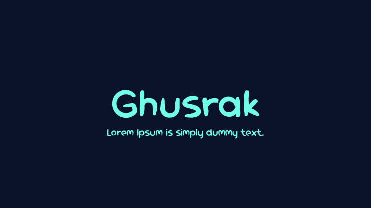Ghusrak Font