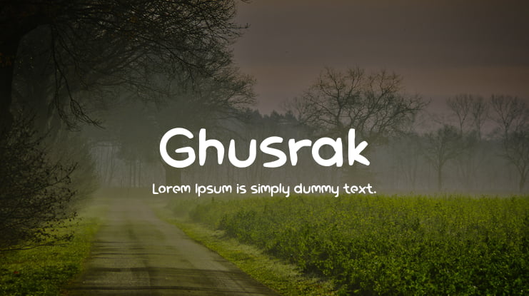 Ghusrak Font
