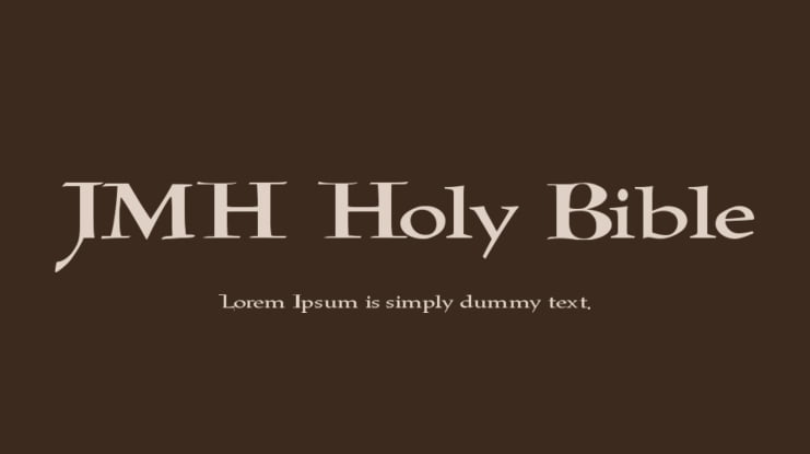 JMH Holy Bible Font
