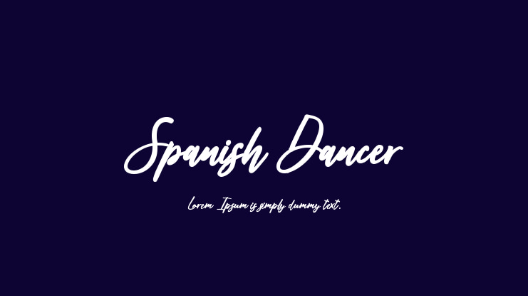 Spanish Dancer Font