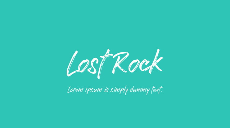 Lost Rock Font