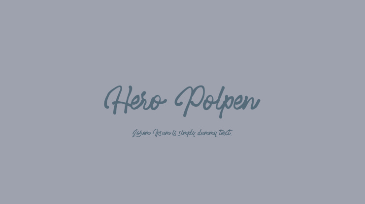 Hero Polpen Font