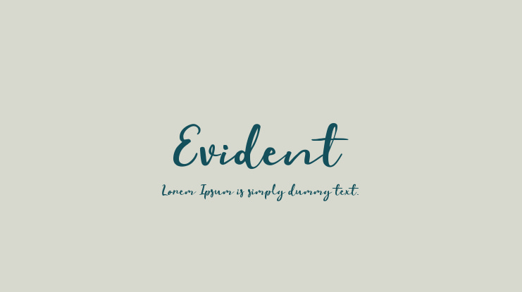 Evident Font