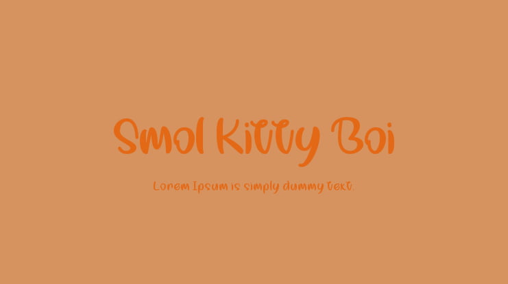 Smol Kitty Boi Font