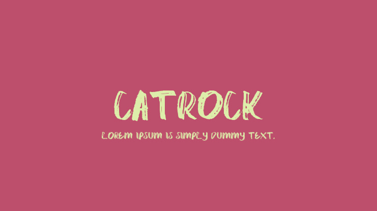 catrock Font