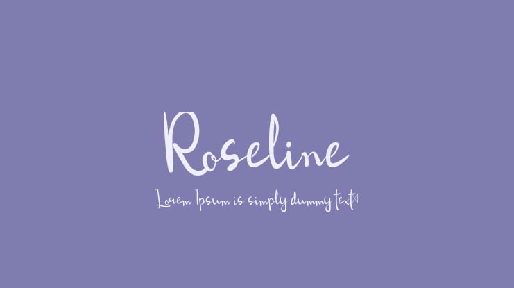 Roseline Font