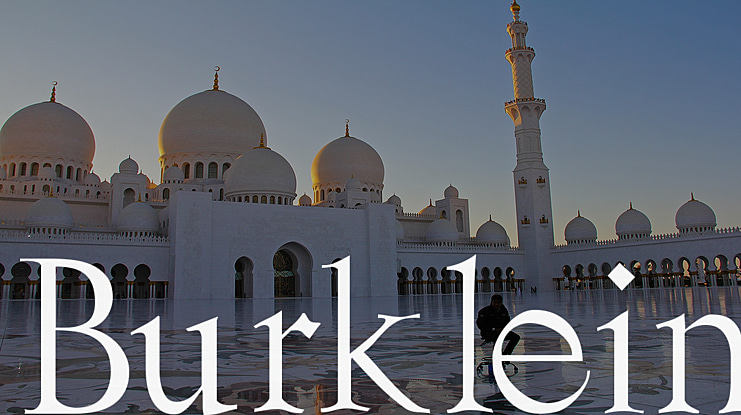 Burklein-Oblique Font Family