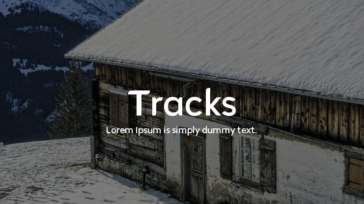 Tracks Font