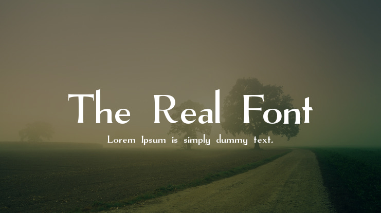 The Real Font