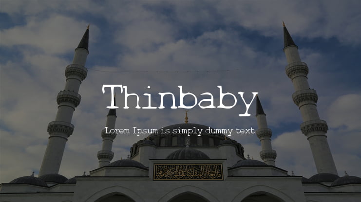 Thinbaby Font