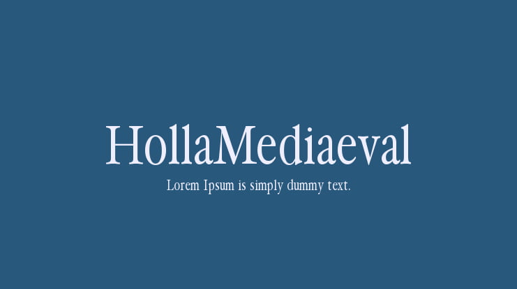 HollaMediaeval Font Family