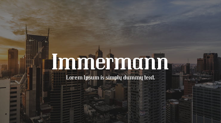 Immermann Font