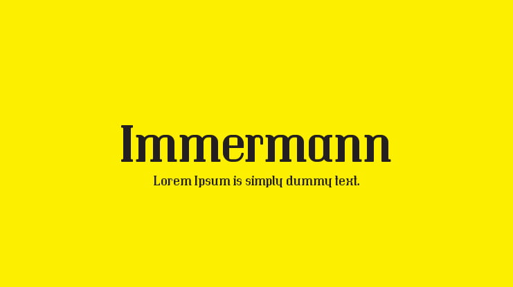 Immermann Font