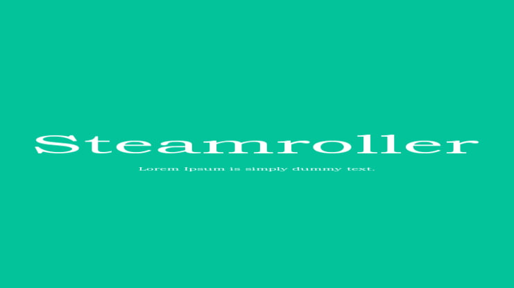 Steamroller Font