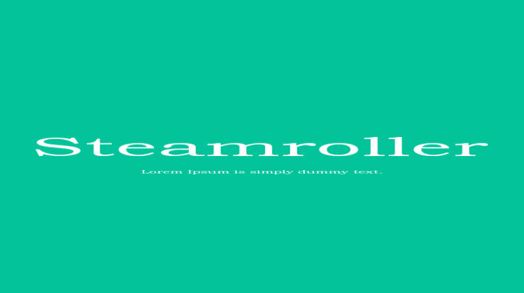 Steamroller Font